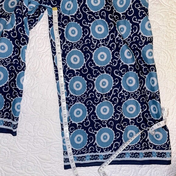 ANTHROPOLOGIE Kopal Suzani Off The Shoulder Romper Jumpsuit Blue Women's XS EUC - Picture 10 of 12